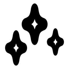 Rhombic Diamond Star Flat Icon Isolated On White Background