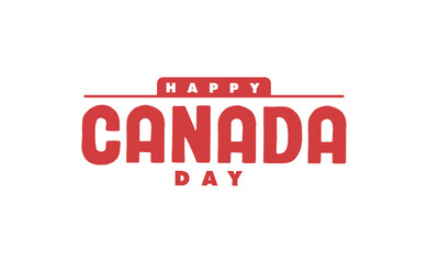 Canada day banner. Canadian red leaf.