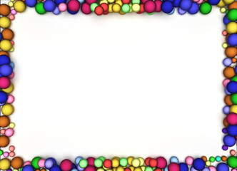 Obraz premium rainbow frame ball cylinder