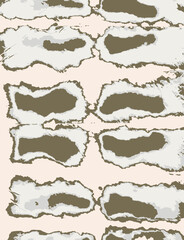 Grunge Texture Scratch. Distressed Texture. Background Rust. Vintage Paper Paint. Mauve Abstract Ink Print. Vector Dirty Rough Design. Cracked Dirt Texture. Beige Design.