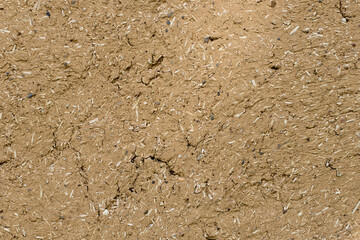 texture of clay wall from clay house, clay background