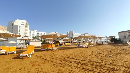 view of the hotel of the beach