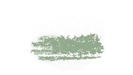 green halftone grunge on white background   