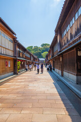 石川県金沢市　ひがし茶屋街の風景
