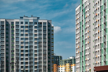 Fototapeta na wymiar New residential buildings in Kyiv.