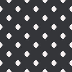 Decorative polka dot. Vector simple interior polka dot.