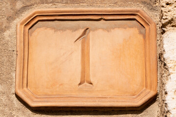 Pottery Street Number Plate No 1