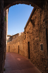 Narrow Lane In The Center Of San Gimignano