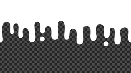 Flowing drops of milk. Background. Vector illustration