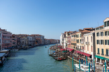 Images of the canals and buildings of Venice Italy. Classic buildings and tourist places.