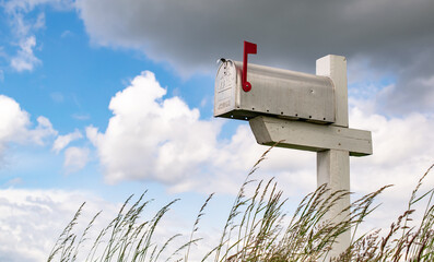 US mailbox in the clouds