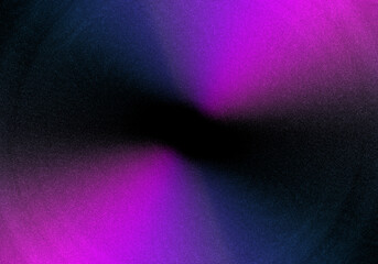 Embudos o conos brillantes en azul y morado sobre fondo negro