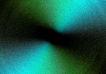 Conos verde y azul sobre fondo negro