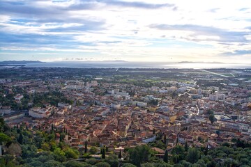 view of the city in Mediterranean 