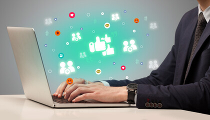 Hand surfing on the social media