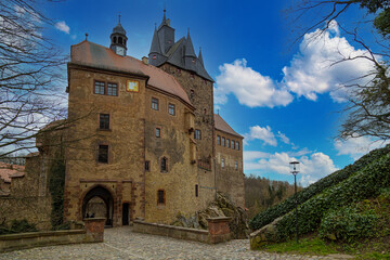 Old Kriebstein castle. Saxony. East Germany.