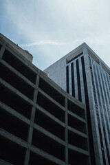 parking garage in city