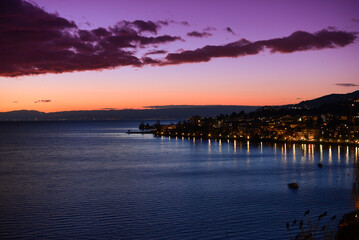 Panoramaansicht Montreux-Schweiz