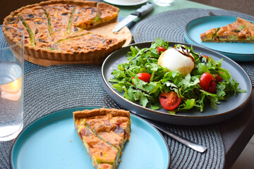 Burrata Salad with Cherry Tomatoes, Rucola and Balsamic Creme.