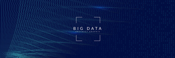 Big data background. Digital technology abstract