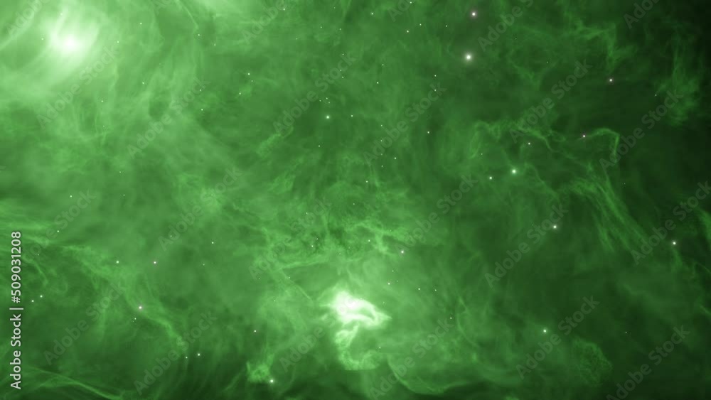 Wall mural 3d animation - zooming into a nebula.