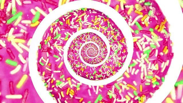 Donut Droste Hypnotic Spiral Spinning