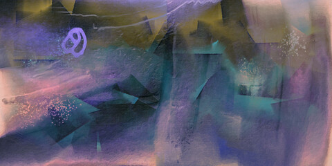 Abstract in purple titns
