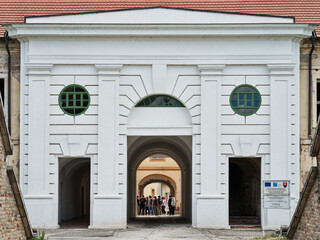 Fototapeta premium Reconstructed main gate to the old fortress in Komárno, Slovakia