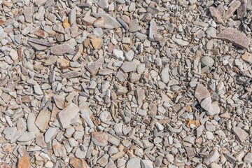 Close up of white and grey stones.