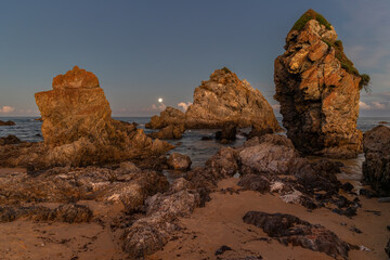 Camel Rock at sunset, located near Bermagui, NSW, Australia