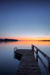 Obraz premium Sonnenuntergang am Selenter See in Schleswig-Holstein