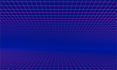 Naklejka premium Technological background of cyberspace, metaverse dimension, Concept of Technology. Vector illustrations