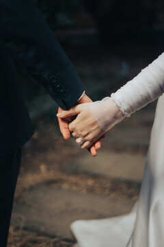 Newlywed Couple Bride Groom Rings