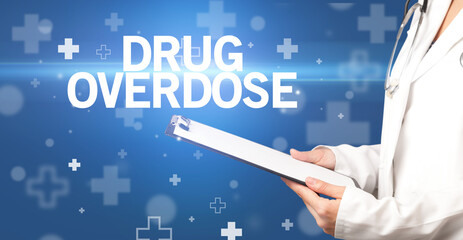 doctor writes notes on the clipboard