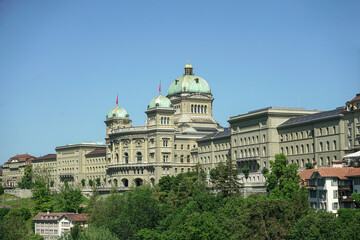 Obraz premium Federal Palace of Switzerland. Bern, Switzerland - June 2022