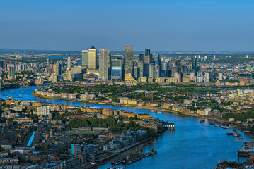 Skyline of London-UK on sunny day.