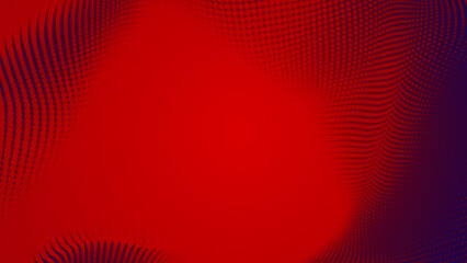 Abstract dot red wave pattern gradient  texture technology background.