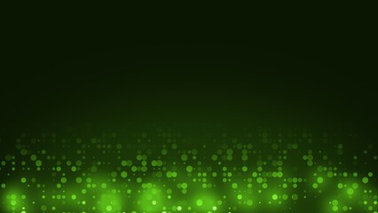 Abstract dot green pattern gradient texture technology background.