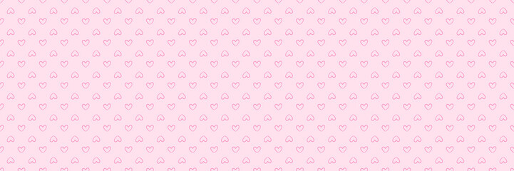 Hand drawn holiday background with hearts. Seamless pattern. Valentine's day. Print for polygraphy, posters, banners and textiles