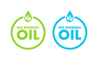 No mineral oil. Vector design. Vector icon. Logo symbol