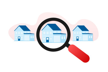 Real property assessment. Isometric business concept. Real estate, mortgage, loan concept