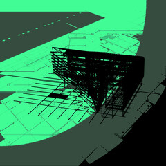 3d architectural drawing