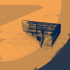 3d architectural drawing