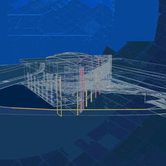 3d architectural drawing