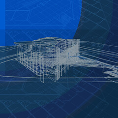 3d architectural drawing