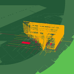 3d architectural drawing