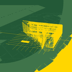 3d architectural drawing