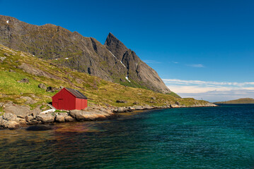 View of Moskenesoya Island in north Norway
