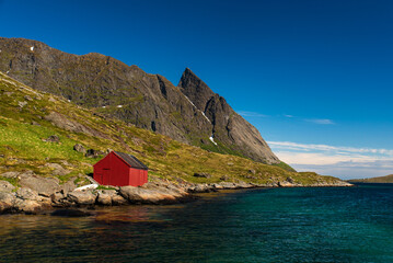 View of Moskenesoya Island in north Norway
