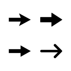 Arrow icon vector. Arrow sign and symbol for web design.